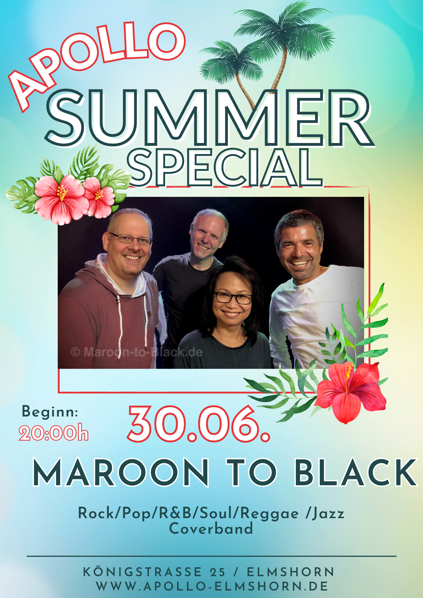 Summer Special Flyer Maroontoblack